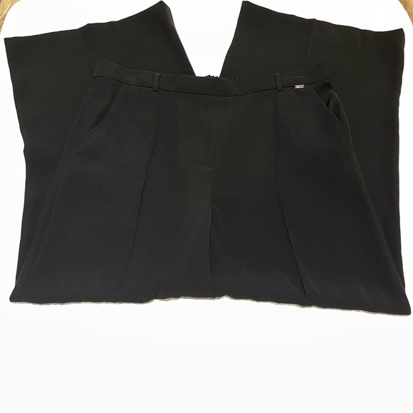 St. John Wide Leg Twill Trouser size Large - Picture 10 of 14